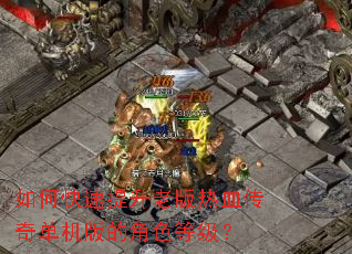 如何快速提升老版热血传奇单机版的角色等级? 如何快速提升老版热血传奇单机版的角色等级?