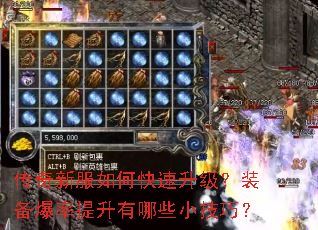 传奇新服如何快速升级?装备爆率提升有哪些小技巧? 传奇新服如何快速升级?装备爆率提升有哪些小技巧?