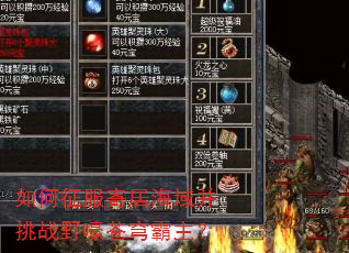 如何征服寄居海域并挑战野嚎苍穹霸主? 如何征服寄居海域并挑战野嚎苍穹霸主?