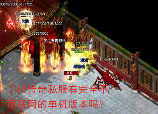 手机传奇私服有完全不用联网的单机版本吗? 手机传奇私服有完全不用联网的单机版本吗?