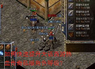 如何快速提升大话西游热血传奇私服角色等级? 如何快速提升大话西游热血传奇私服角色等级?