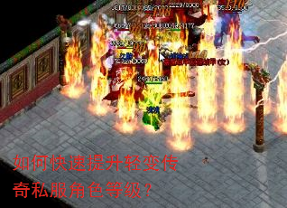 如何快速提升轻变传奇私服角色等级? 如何快速提升轻变传奇私服角色等级?