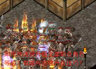 如何快速提升超变单职业角色等级?有哪些高效升级技巧? 如何快速提升超变单职业角色等级?有哪些高效升级技巧?